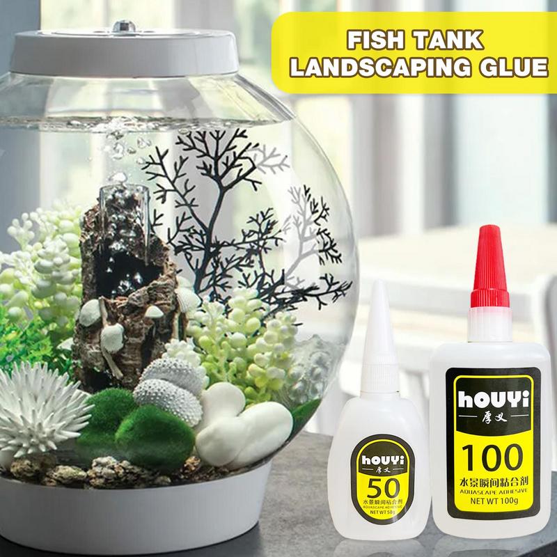 Aquarium Plant Glue Gel - 50/100g Aquarium Landschapsarchitectuur Mos Lijm Aquarium