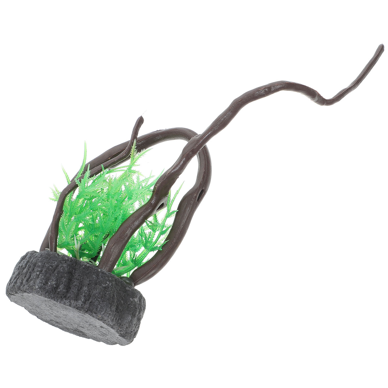 Planted Aquarium With Driftwood - Kunstmatige aquariumdriftwoodwortel Realistische aquariumdecoratie Natuurlijke simulatieplanten