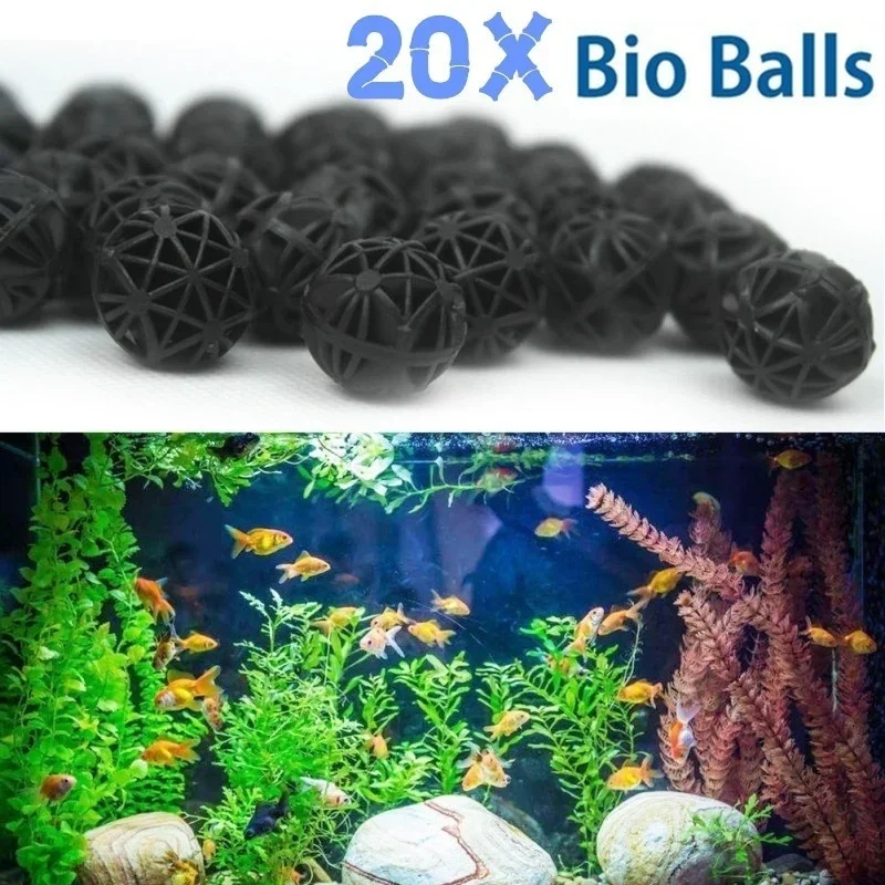 Planted Aquarium With Fish - 20 Stuks 16mm Aquarium Filter Bio