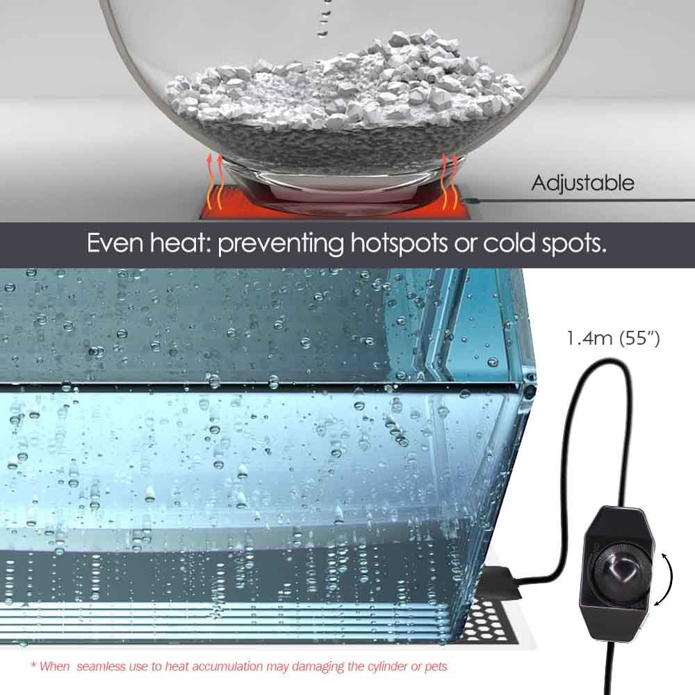 5-20W Reptiel Warmte Mat Plant - Planted Aquarium Heater recensie en prijs