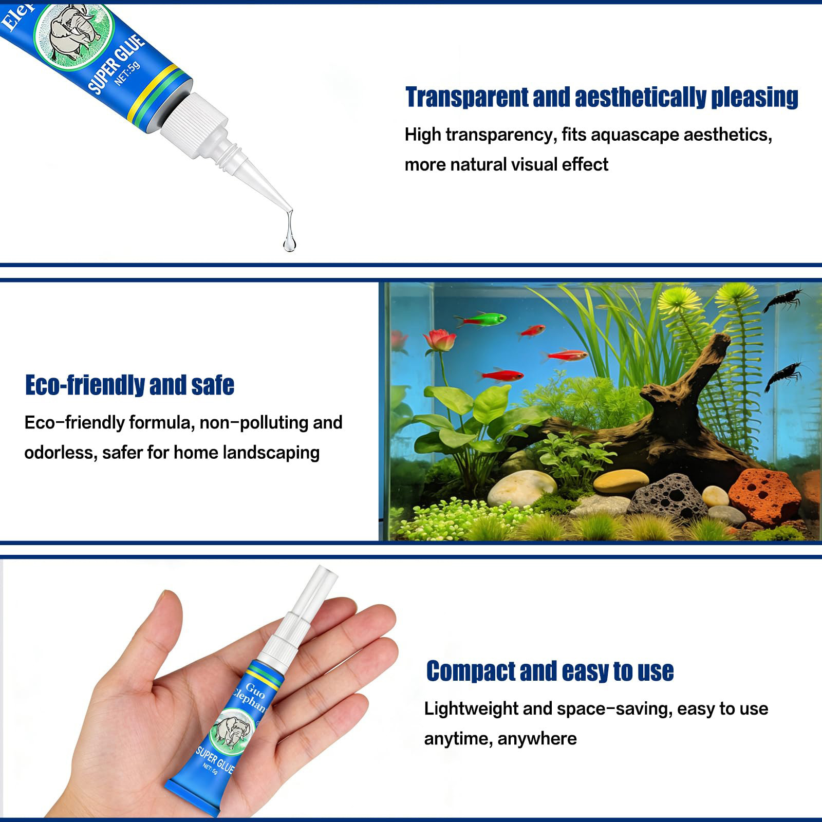Aquariumplantenlijm Instant on - Aquarium Plant Glue Gel recensie en prijs